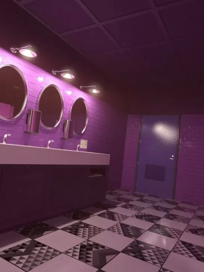 [3D] No Smoking in Toilet