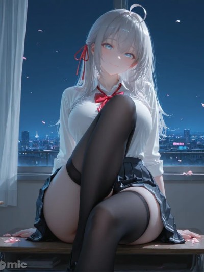 不时轻声地以俄语遮羞的邻座艾莉同学