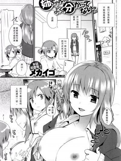 [Mekaigo]姉ちゃんはよく分かってない。第1-3话 [中国翻译]