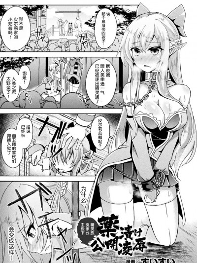 [精灵保护协会汉化组] [Suisui] 良家のお嬢様エルフ、薬渍け公开陵辱