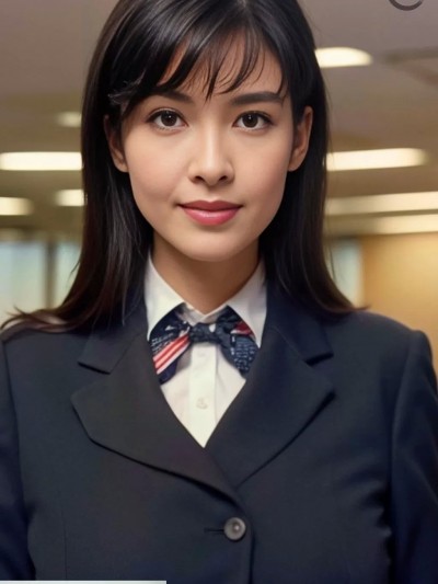 [AI Generated] 周慧敏童年女神：玉女掌门人，办公室露出