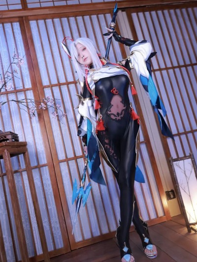 水淼aqua cosplay Shenhe – Genshin Impact