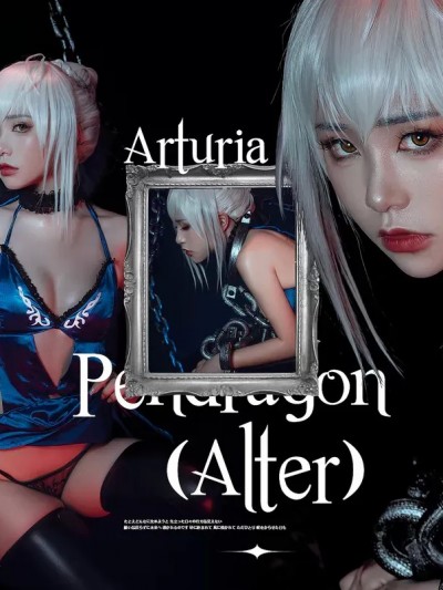 爆机少女喵小吉 cosplay Saber Alter – Fate Grand Order