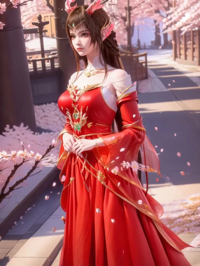 [AI Generated] 百炼成神 云落 红衣